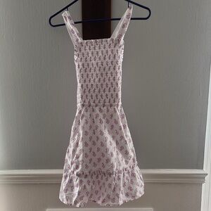 Crewcuts White and Purple Floral Dress